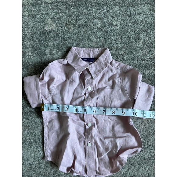 Baby Janie And Jack Button Up T-shirt 6-12 Months Pink Q8 - Picture 2 of 6